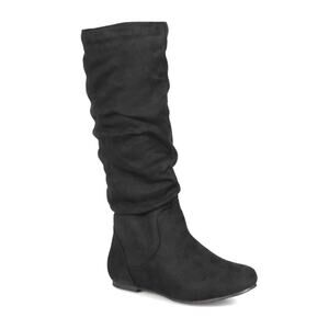 Journee Collection Women's Rebecca Slouch Mid Shaft Boots Black Size 6.5